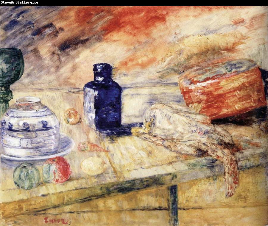 James Ensor The Blue Flacon